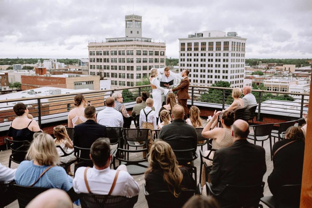 Clint & Mandy — A rooftop celebration photo 29
