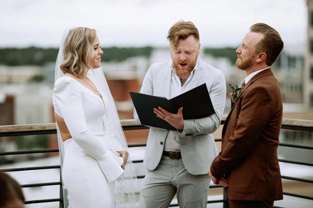 Clint & Mandy — A rooftop celebration photo 30