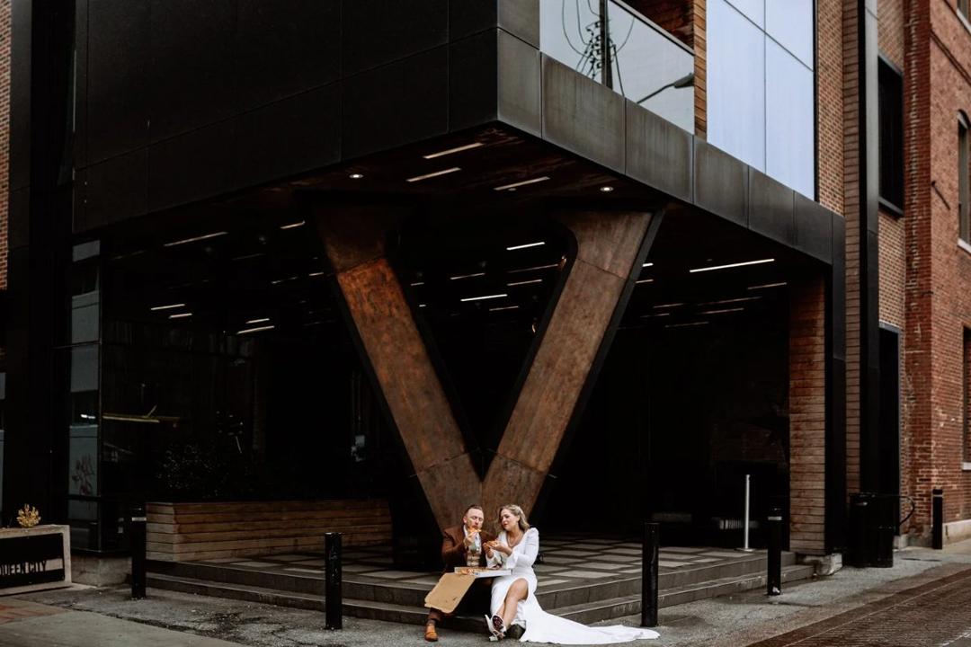 Clint & Mandy — A rooftop celebration photo 48